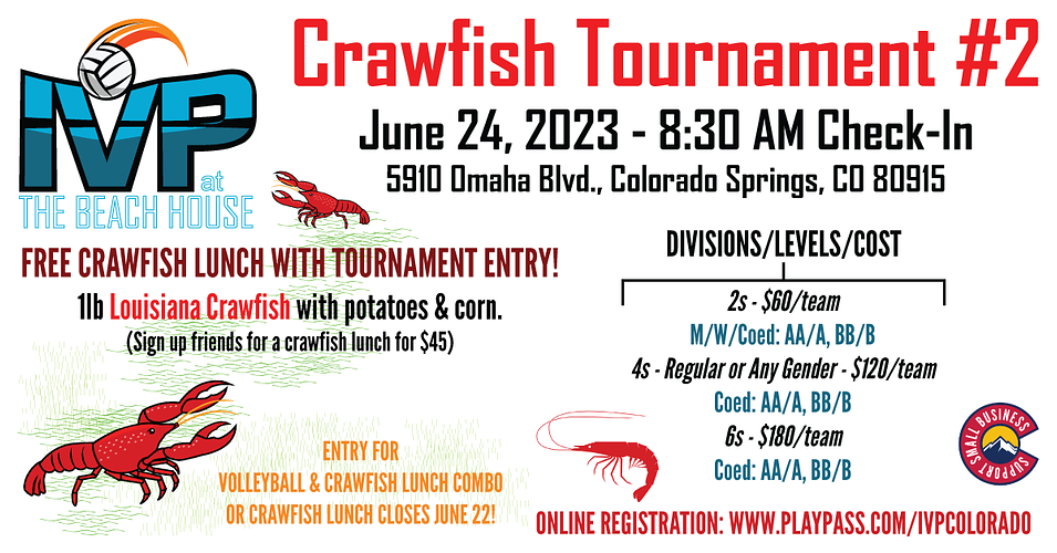 2023 IVP at the Beach House Crawfish Tournament #2 - ALL SAND