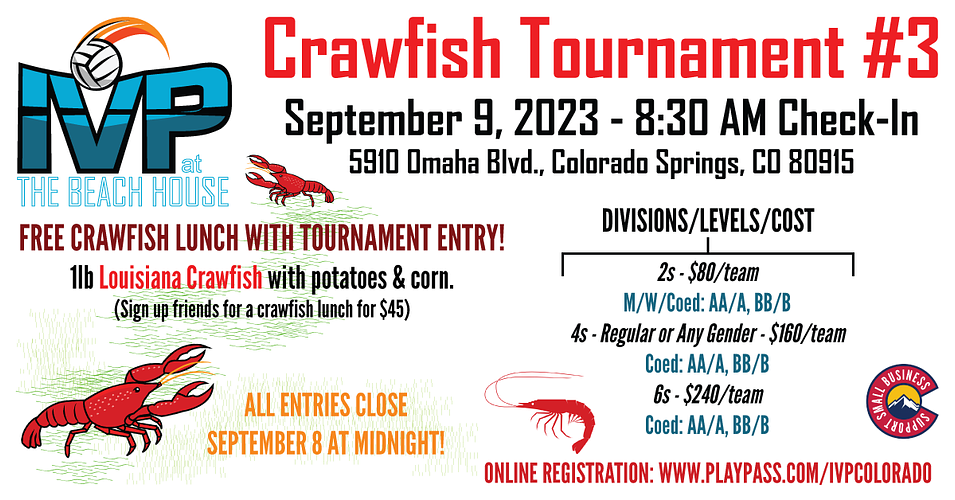 2023 IVP at the Beach House Crawfish Tournament #3 - ALL SAND